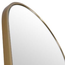 Satin Brass Peyton Oval Stainless Steel Wall Mirror